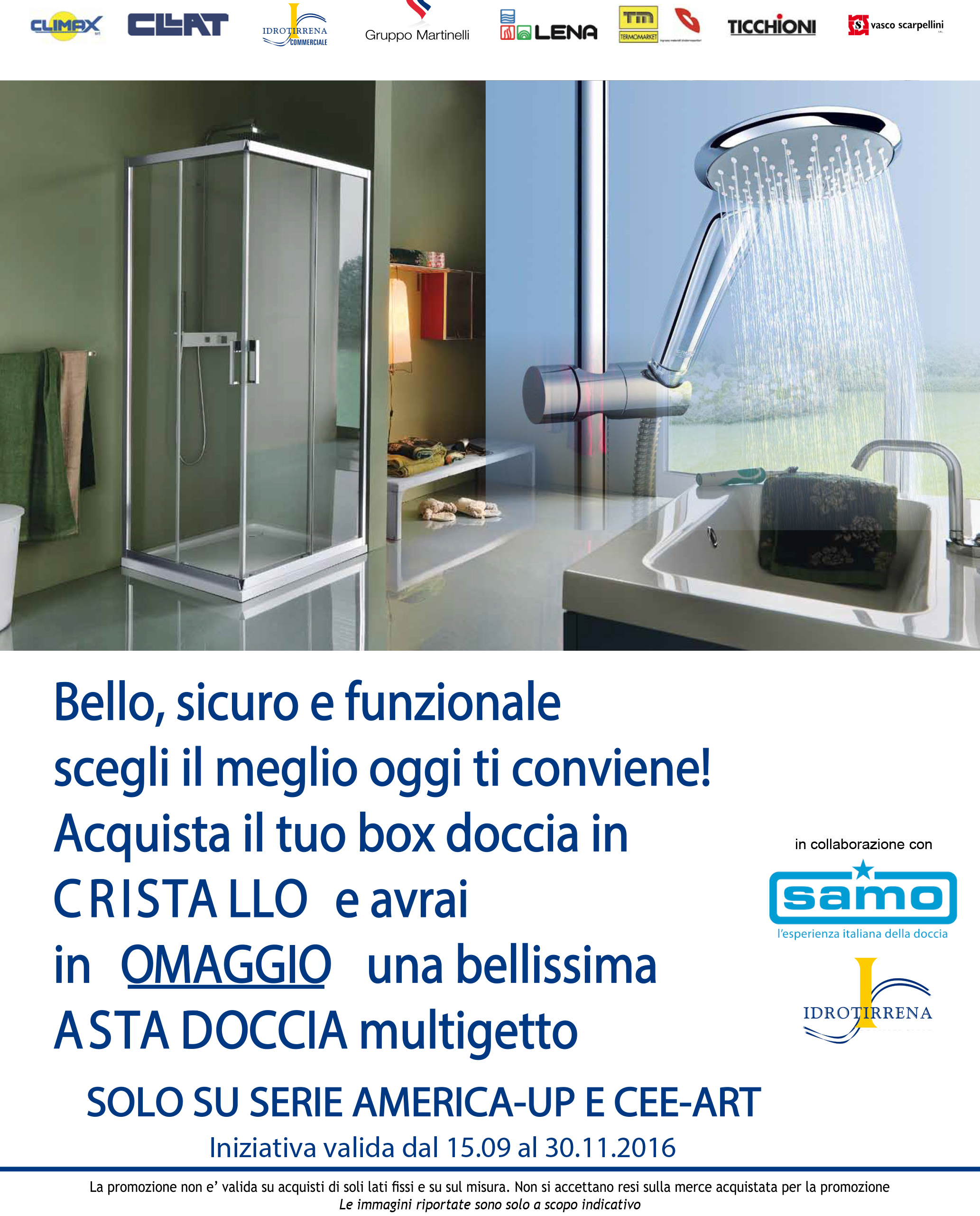 Samo Box Doccia Serie America Up.Regolamento Promozione Idrotirrena Lena Srl Forniture Idrauliche Idrotermosanitarie E Arredo Bagno Toscana